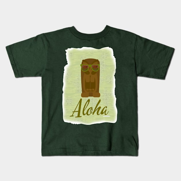 Aloha Tiki Kids T-Shirt by Tshirtfort